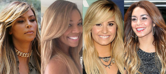 Blond celebs, Kim Kardashian, Gabrielle Union, Demi Lovato, Vanessa Hudgens Blond celebs, Kim Kardashian, Gabrielle Union, Demi Lovato, Vanessa Hudgens